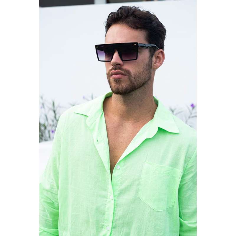 Locs Square Millionaire Solbriller – Sorte