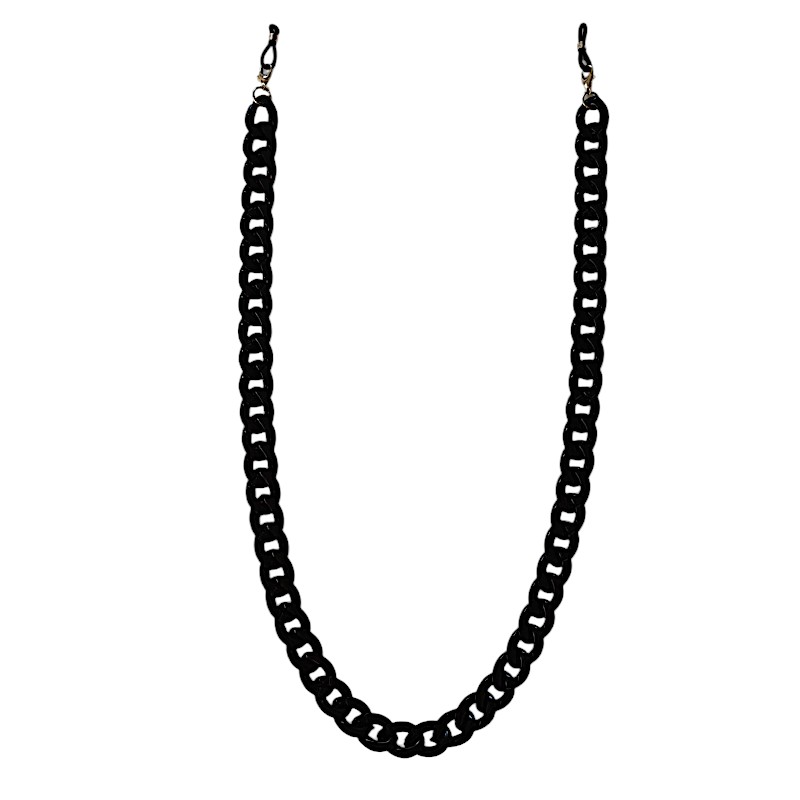 locs Stor brillesnor kæde – Sort