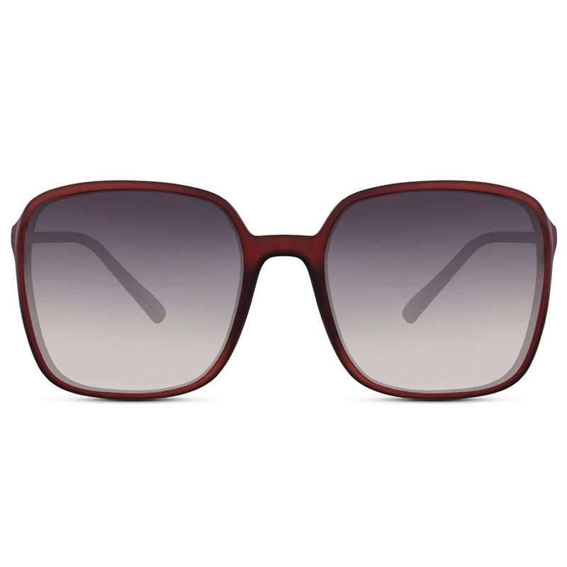 Locs Store Mat Brune Dame Solbriller – Mørke Glas