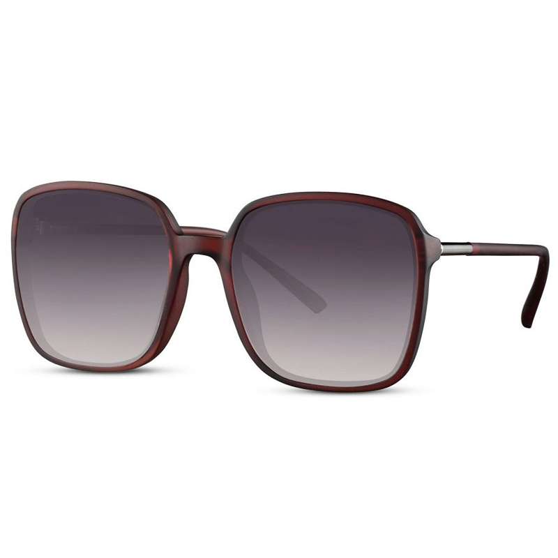 locs Store Mat Brune Dame Solbriller – Mørke glas