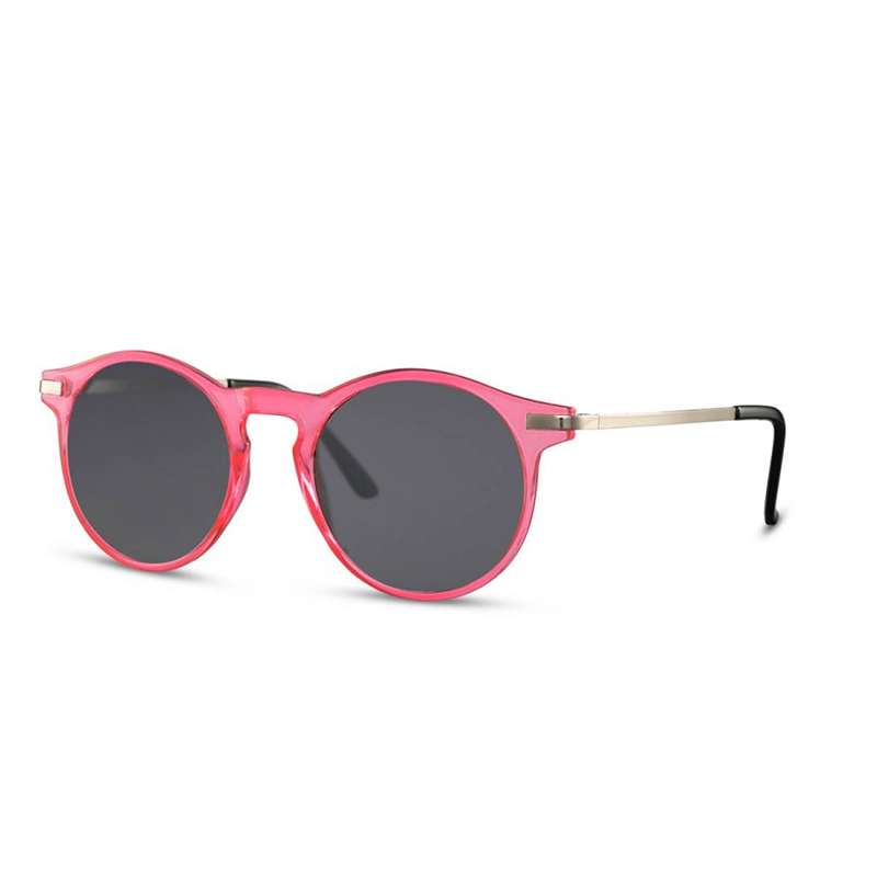 locs Transparent Neon Pink solbriller – Mørke glas