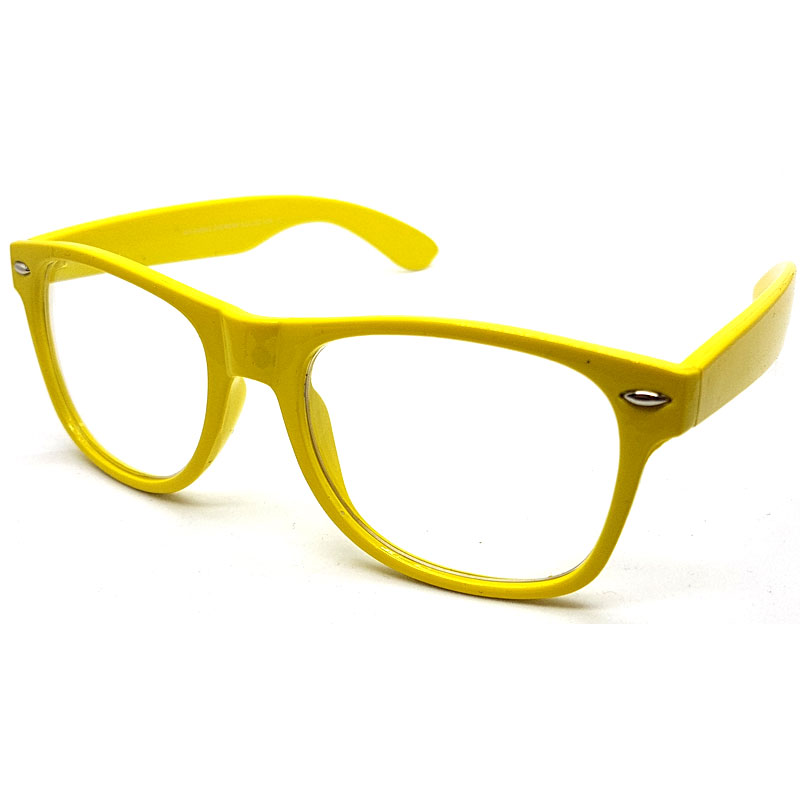 locs Wayfarer briller uden styrke – Gule