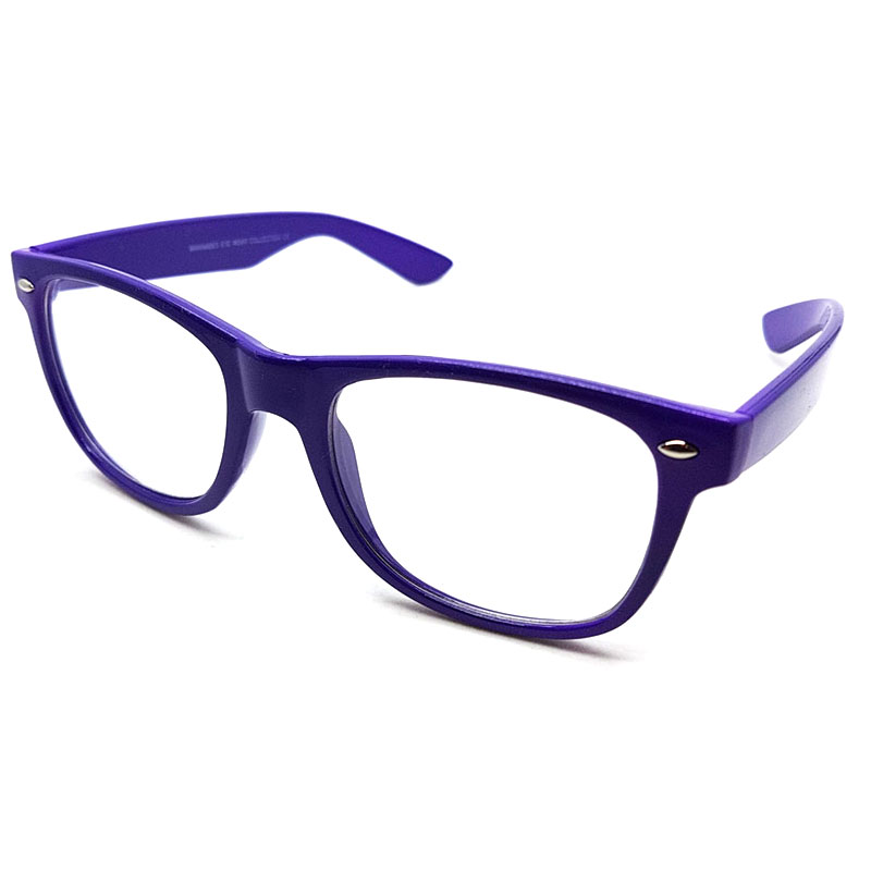 locs Wayfarer briller uden styrke – Lilla