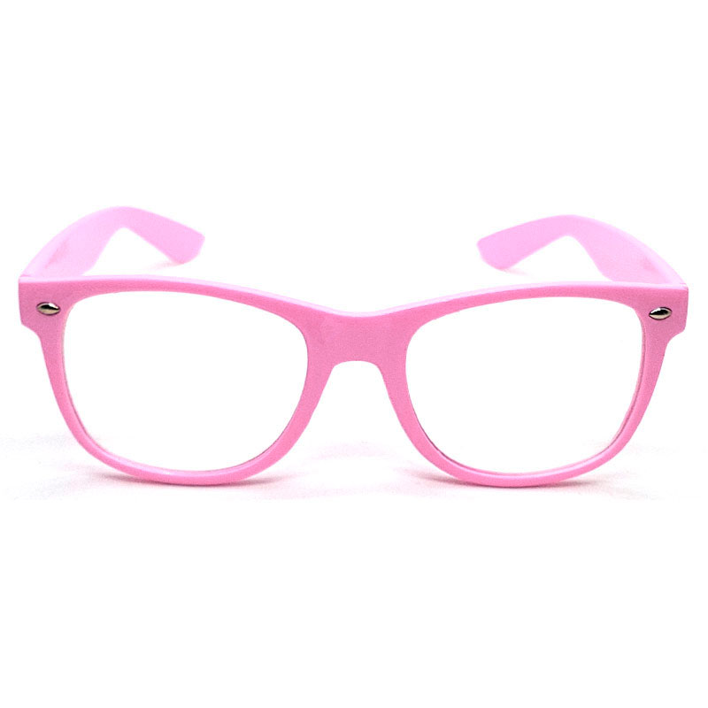 Locs Wayfarer Briller Uden Styrke – Lyserøde