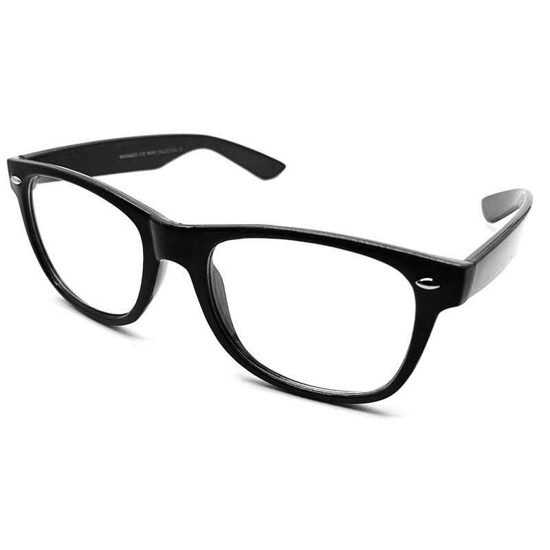 locs Wayfarer briller uden styrke – Sorte