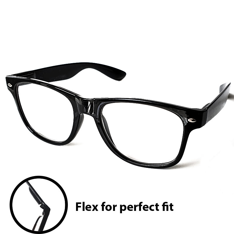 locs Wayfarer Læsebriller – Sort