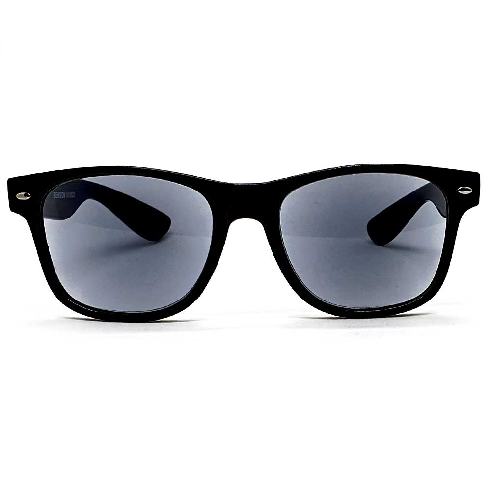 Locs Wayfarer Læsesolbriller – Blanksort