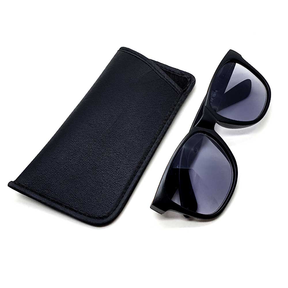 Locs Wayfarer Læsesolbriller – Mat Sort | Inkl. Etui