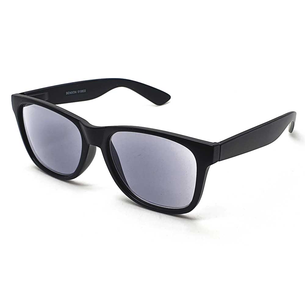 locs Wayfarer Læsesolbriller – Mat Sort | Inkl. Etui