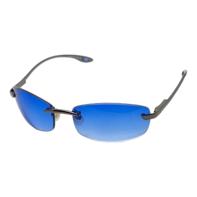 locs Y2K Solbriller med blå glas | Glasgow