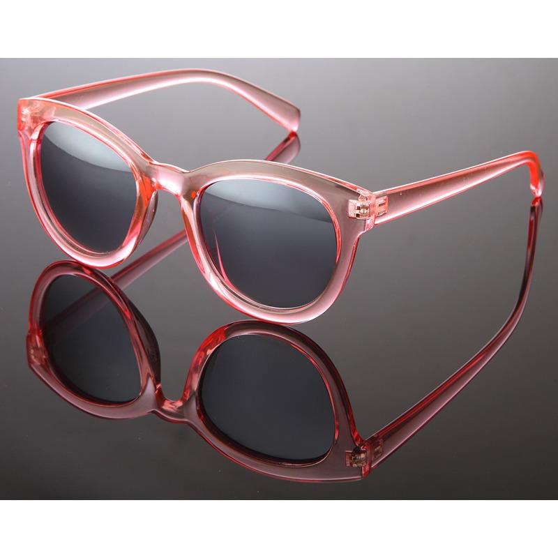 Locs Lyserøde Transparente Dame Solbriller – Oxford | Mørke Fade Glas