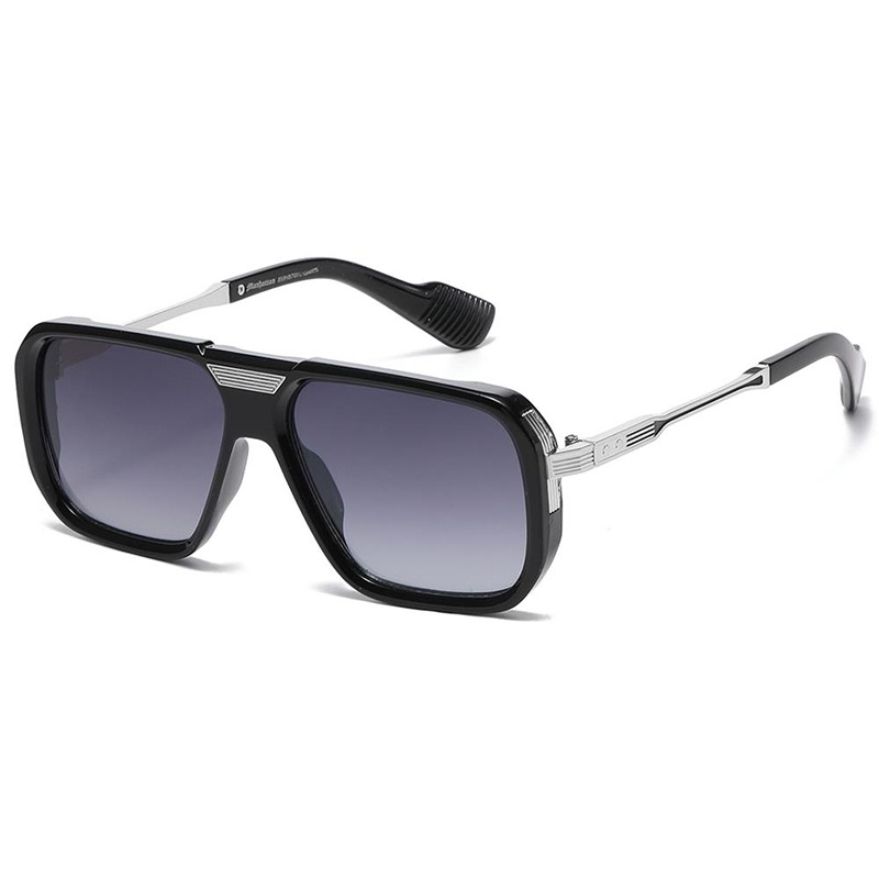 locs Manhattan Millionaire Solbriller – Gerard | Sølv – Mørke fade glas