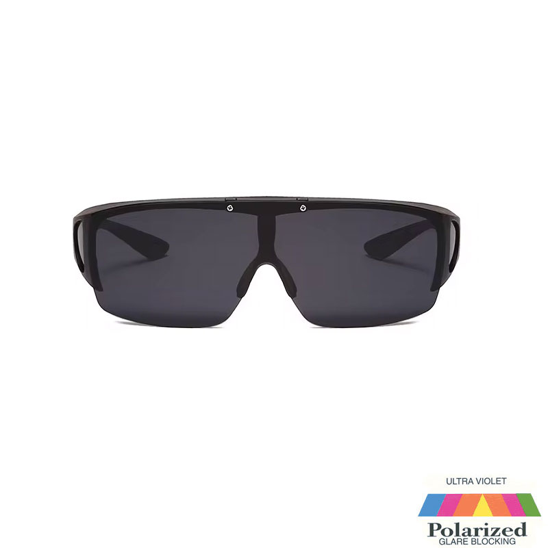 Locs Matsorte Fit-Over Solbriller Der Kan Vippes Op – Mørke Glas