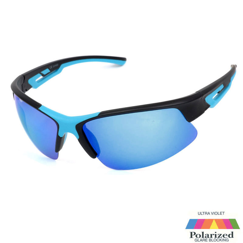 locs Matsorte hurtigbriller / sportssolbriller med blå spejlglas | Lombardia