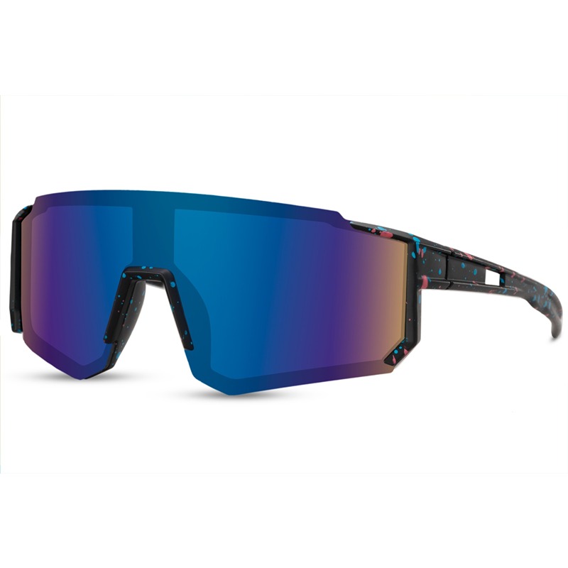 locs Matsorte sportssolbriller / Hurtigbriller med blålilla spejlglas | Alicante