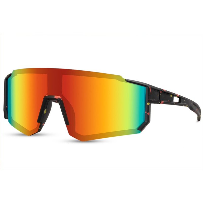 locs Matsorte sportssolbriller / Hurtigbriller med multicolor spejlglas | Alicante