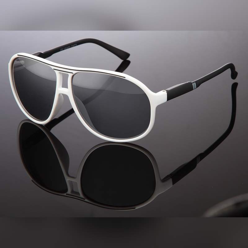 Locs Matte Sorte Og Hvide Millionaire Solbriller – Zandvoort | Mørke Glas