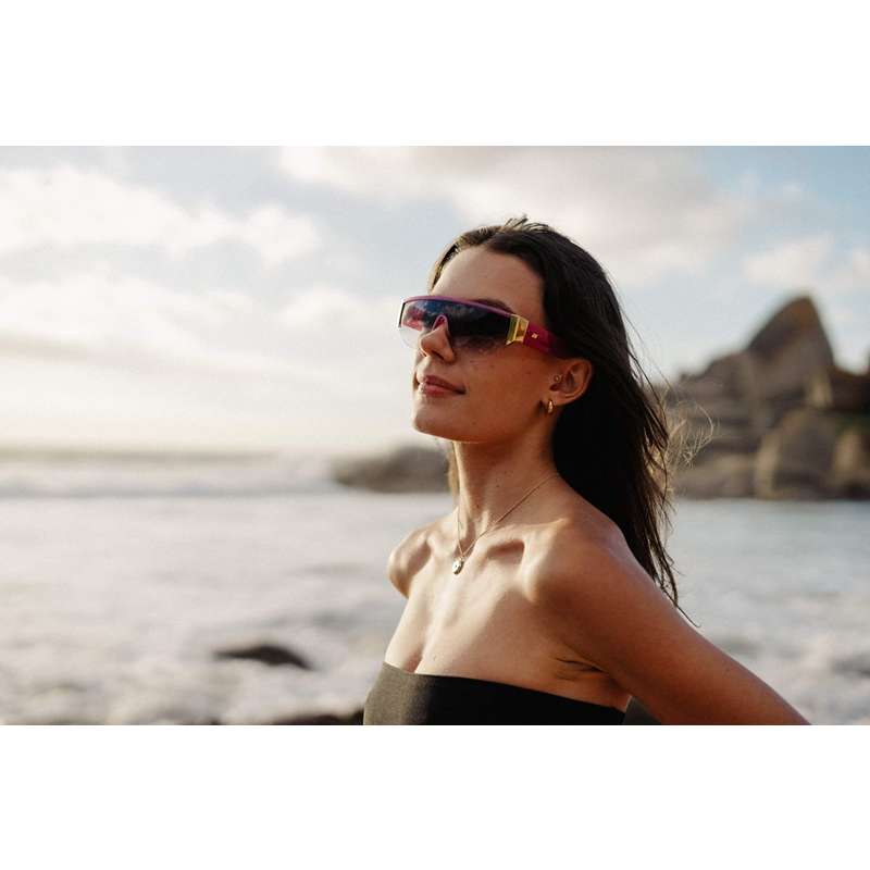 Locs Purple Sporty Fashion Solbriller – Mørkt-lilla Glas