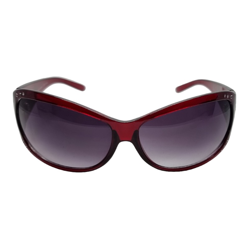 Locs Røde Dame Solbriller – Diamond Butterfly | Mørke Glas