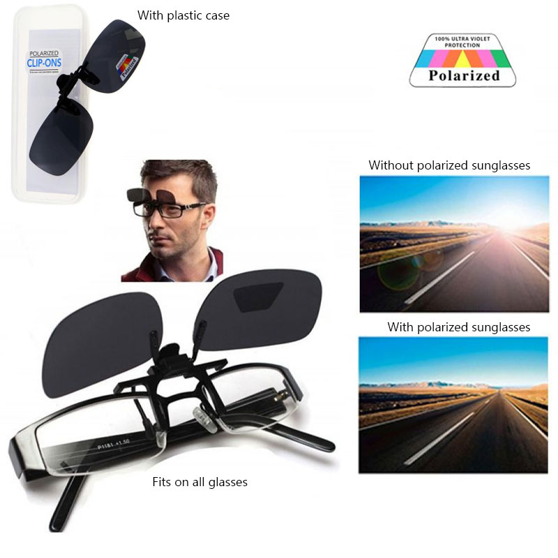 Locs Smalle Mørke Polariserede Clip-On Solbriller – Dallas