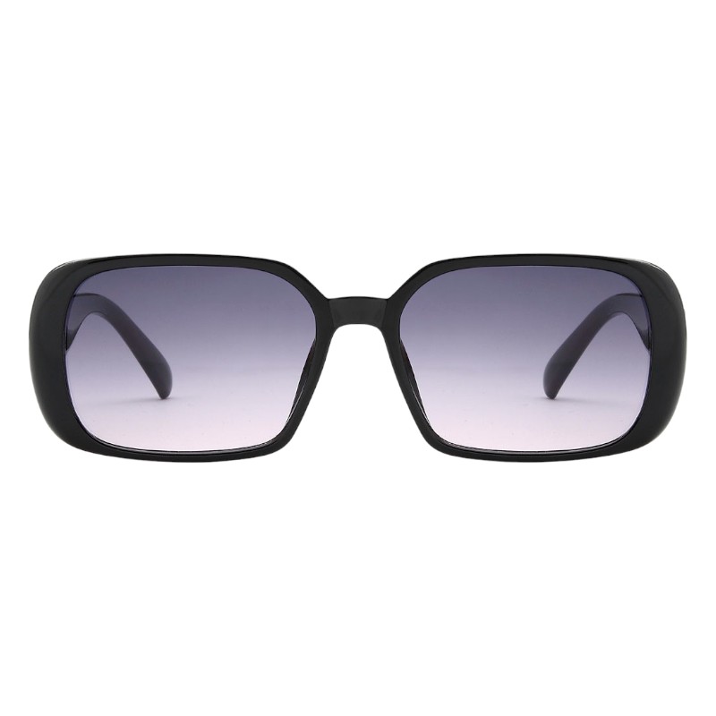 Locs Smalle Sorte Solbriller – New York | Mørke Fade Glas