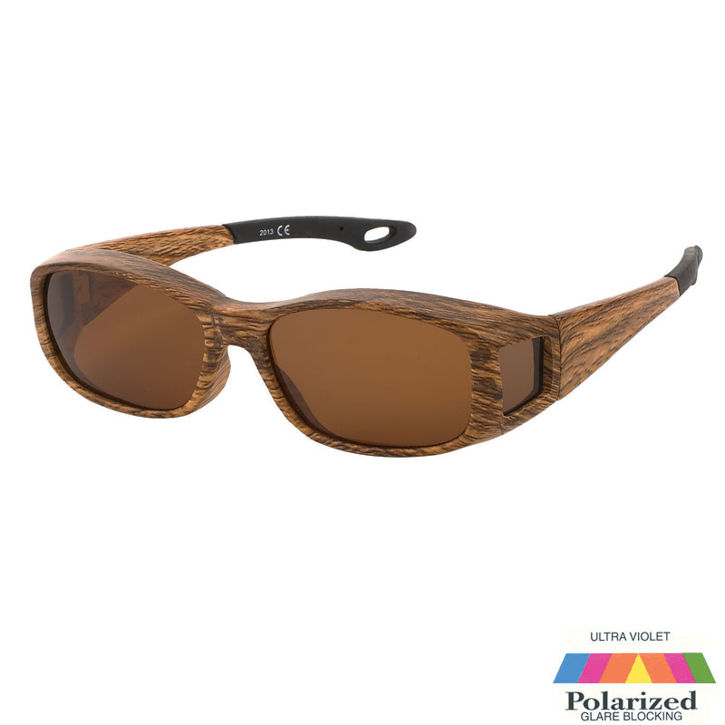 locs Smalle Træfarvede Fit-Over solbriller – Murcia | Brune glas