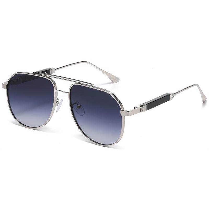 locs Sølv metal Manhattan Aviator Solbriller – Lloyd | Fade glas