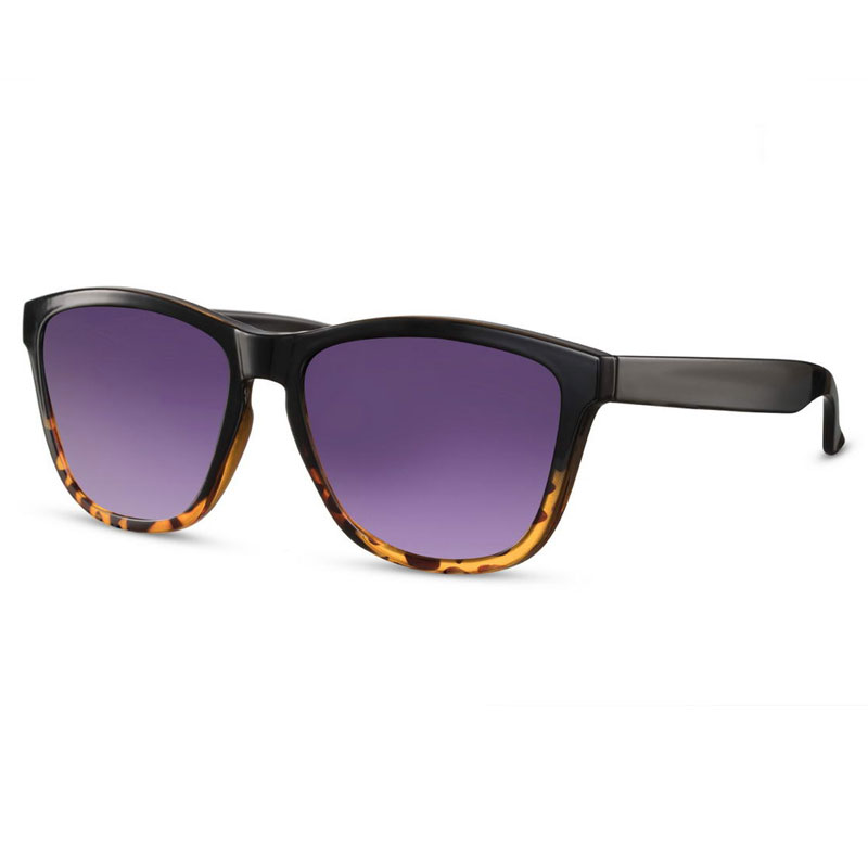 locs Sort Leopard Fade Wayfarer Style Solbriller – Mørke glas