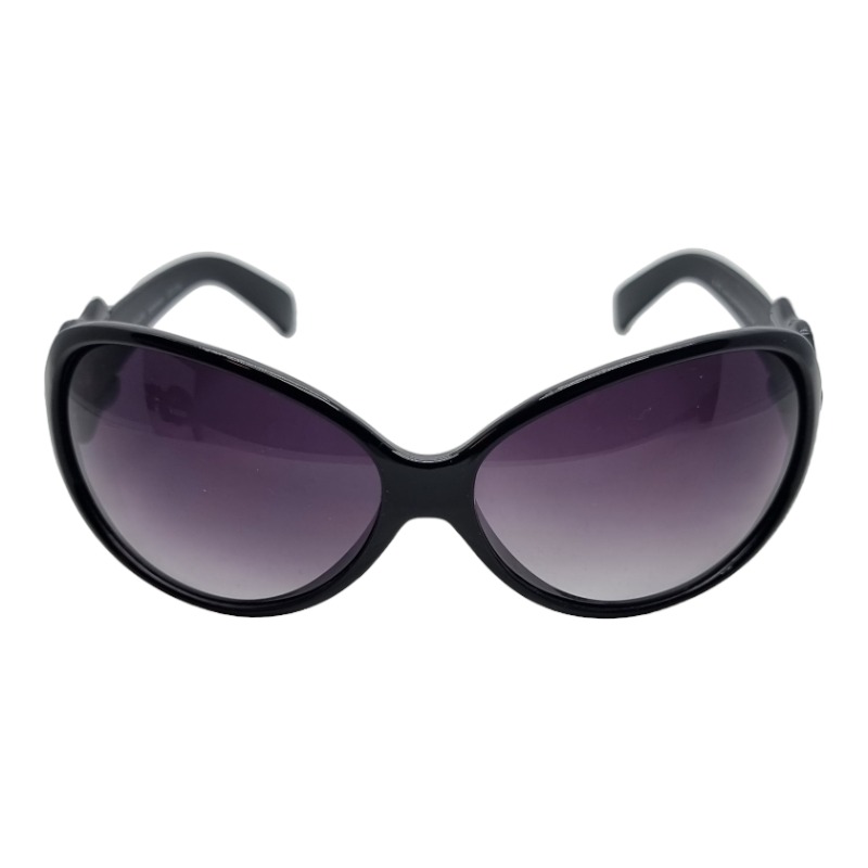 Locs Sorte Damesolbriller Med Bælte Stænger – Lilla Fade Glas