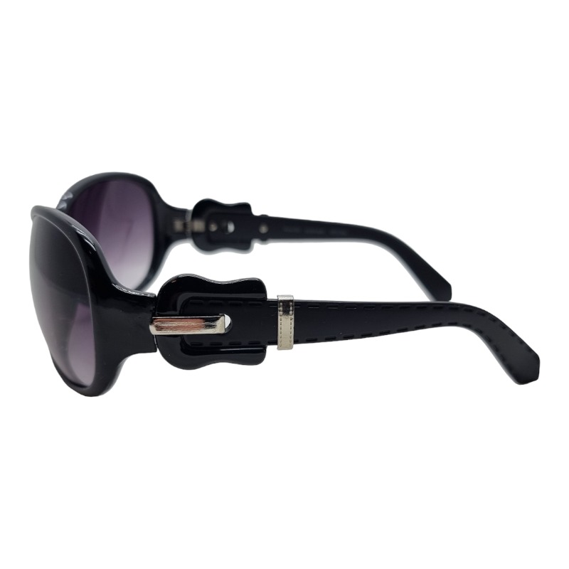 Locs Sorte Damesolbriller Med Bælte Stænger – Lilla Fade Glas