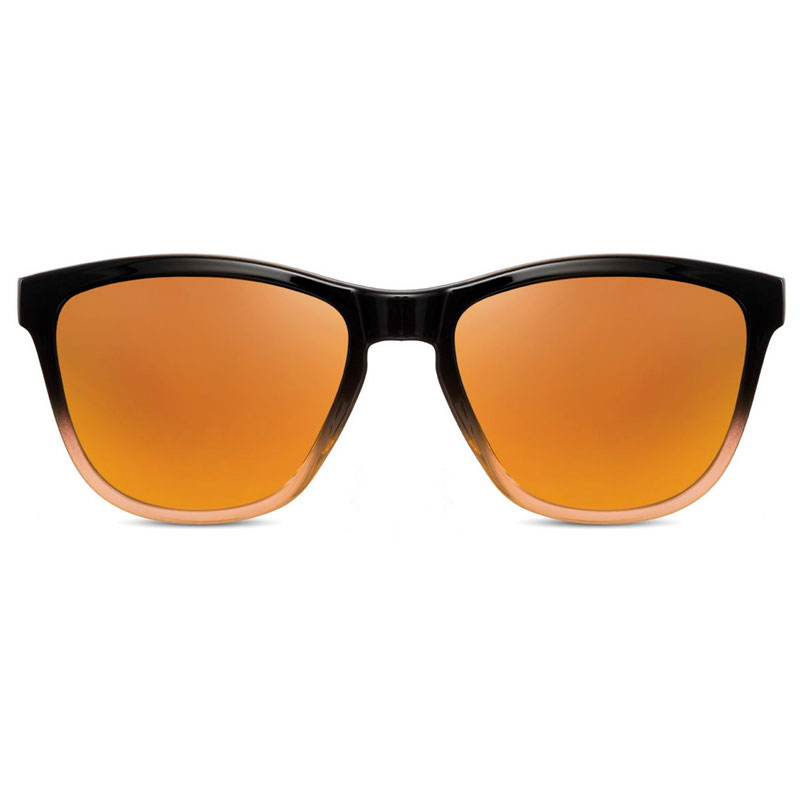Locs Sorte Fade Wayfarer Style Solbriller – Orange Spejlglas