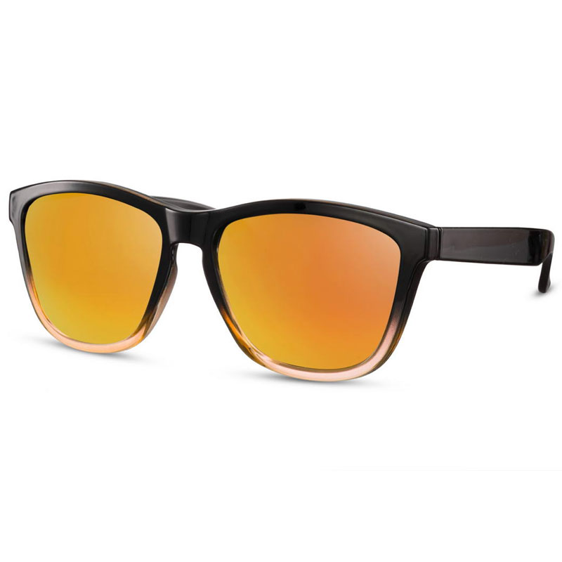 locs Sorte Fade Wayfarer Style Solbriller – Orange spejlglas