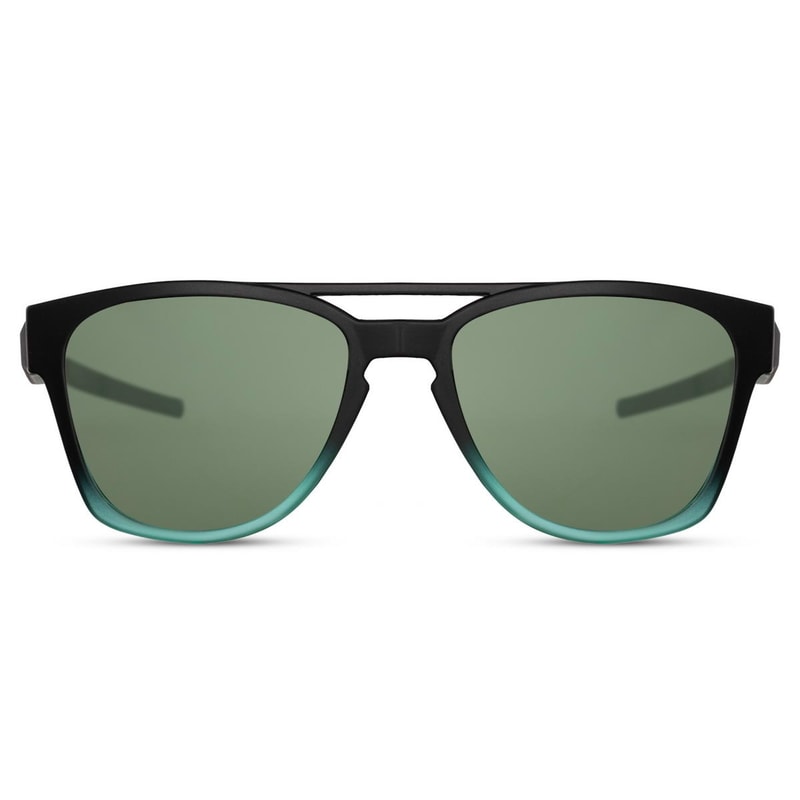 Locs Sorte Og Blå-grønne Fade Millionaire Style Solbriller – Mørke Glas