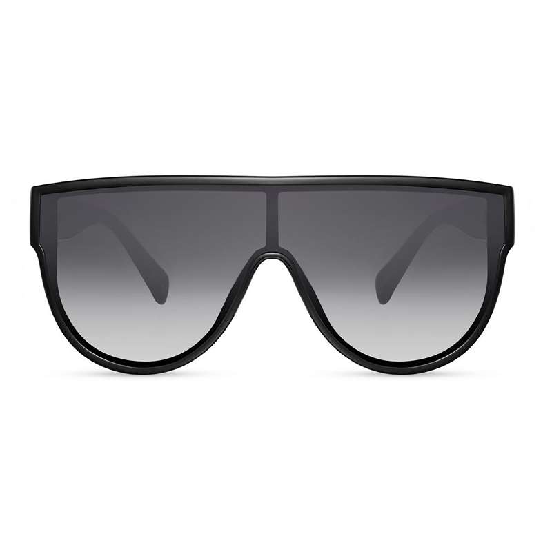 Locs Sorte Oversized Coolness Solbriller – Mørke Glas