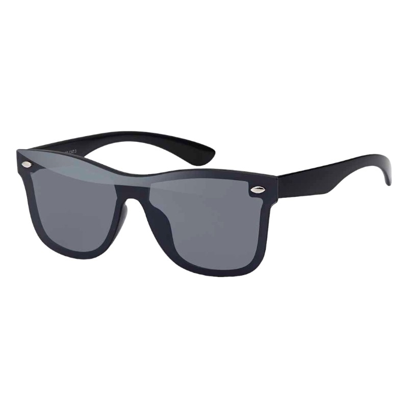 locs Sorte Plate Wayfarer solbriller – Florida | Mørkt glas