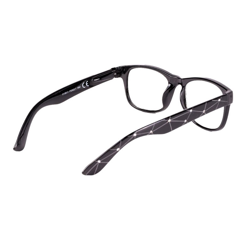 Locs Sorte Wayfarer Læsebriller Med “diamanter” – Las Vegas