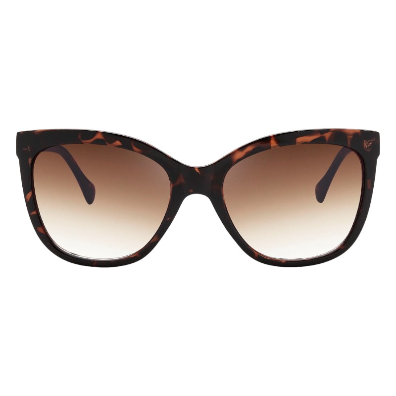 Locs Store Brun Turtle Dame Solbriller – Athena | Brune Fade Glas