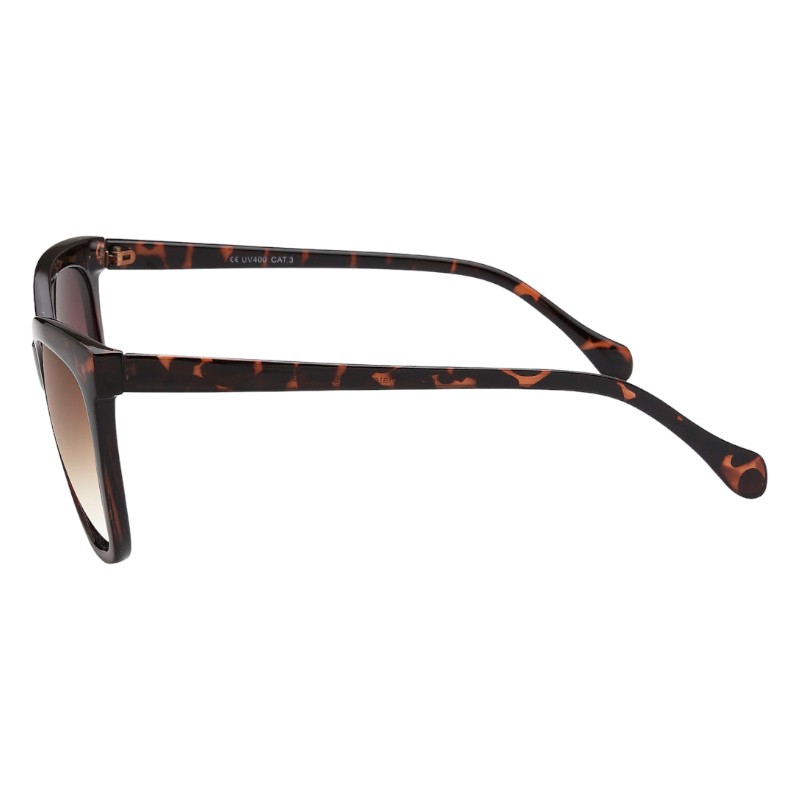 Locs Store Brun Turtle Dame Solbriller – Athena | Brune Fade Glas
