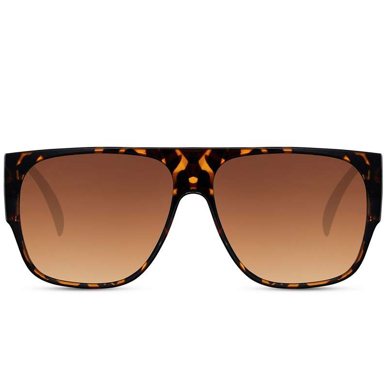 Locs Store Brun Turtle Solbriller Med Metal Detaljer | Salamanca – Brune Glas