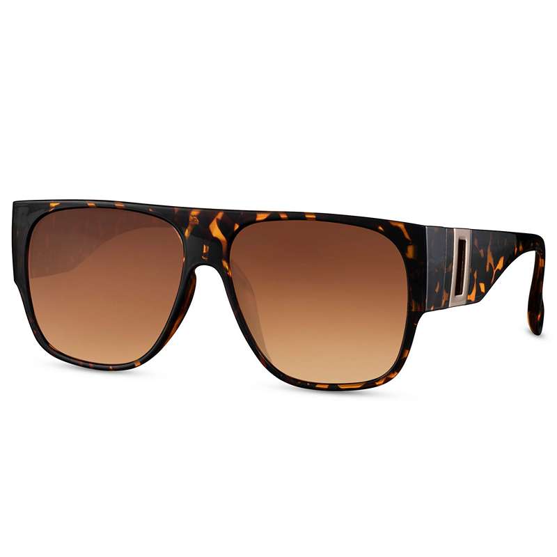 locs Store brun turtle Solbriller med metal detaljer | Salamanca – Brune Glas