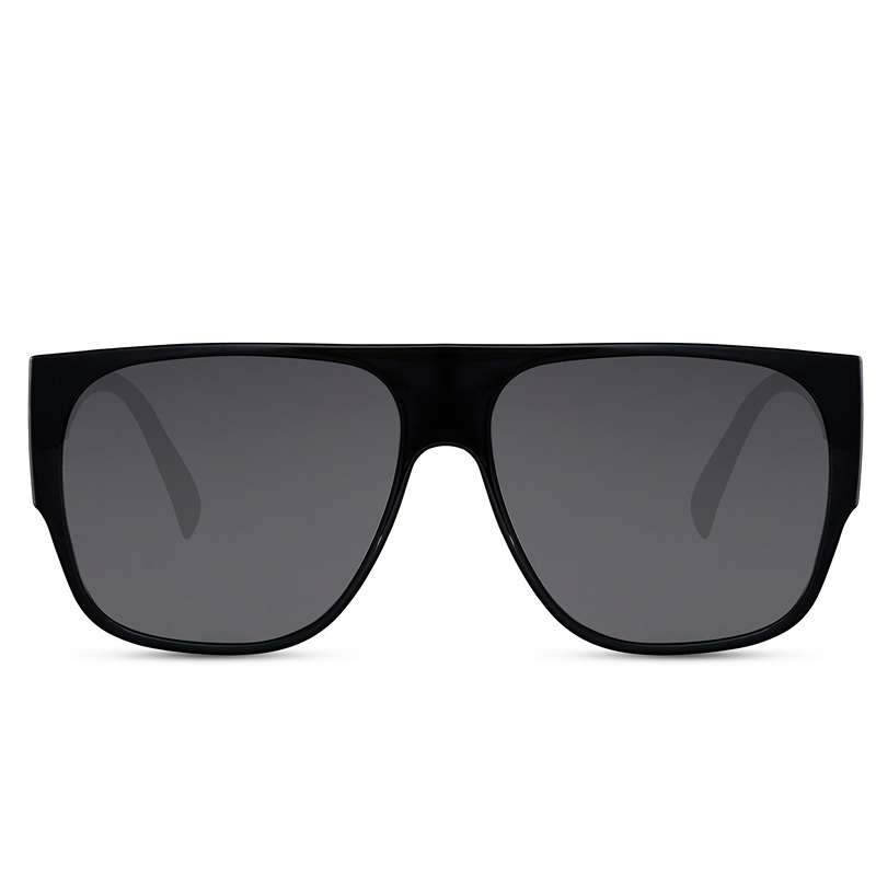 Locs Store Sorte Solbriller Med Metal Detaljer | Salamanca – Mørke Glas