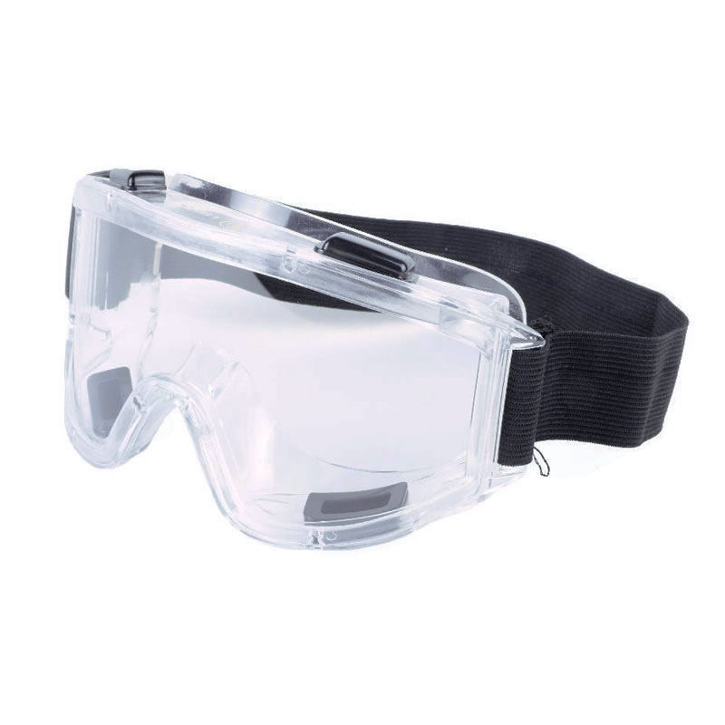 locs Tætsiddende sikkerhedsbriller med bred rem og ventilation