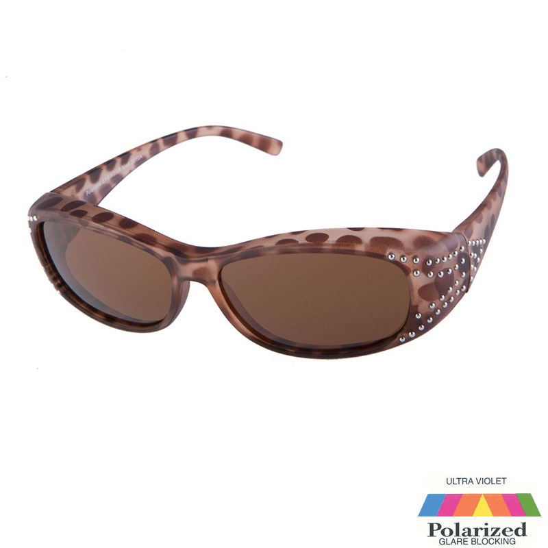 locs Transparent leopard Fit-Over Solbriller – Monaco | Brune glas