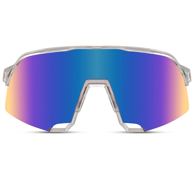 Locs Transparente Sportssolbriller / Hurtigbriller Med Blålilla Spejlglas | Amalfi