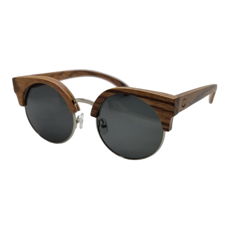 locs Wood Cateye Handout Apparel Bambus Solbriller | Mørke glas