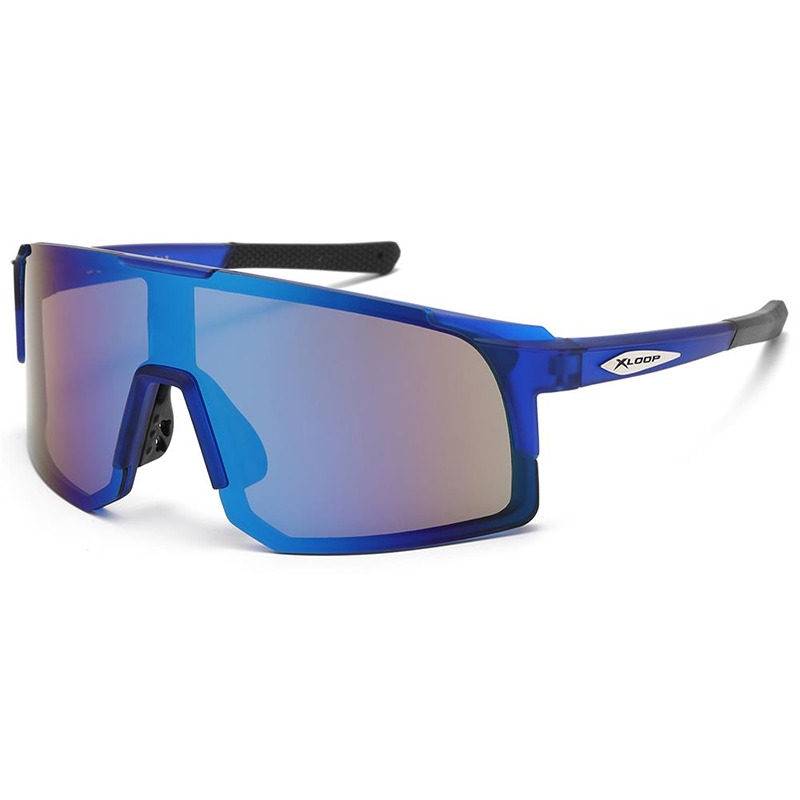 locs X-Loop Solbriller – Sporty-X | Blåt stel – Blåt spejlglas