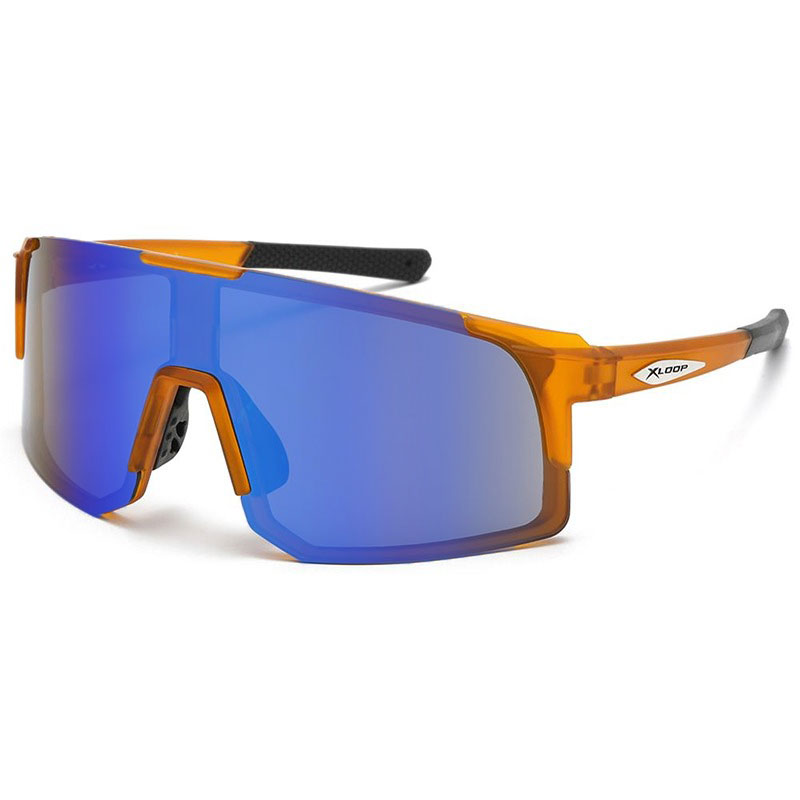 locs X-Loop Solbriller – Sporty-X | Orange stel – Blå spejlglas