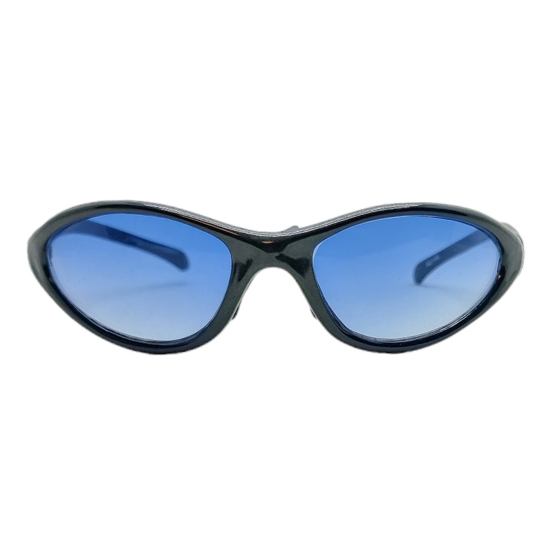 Locs Y2K Solbriller Med Blå Fade Glas Og Mørkeblåt Stel | Ghent