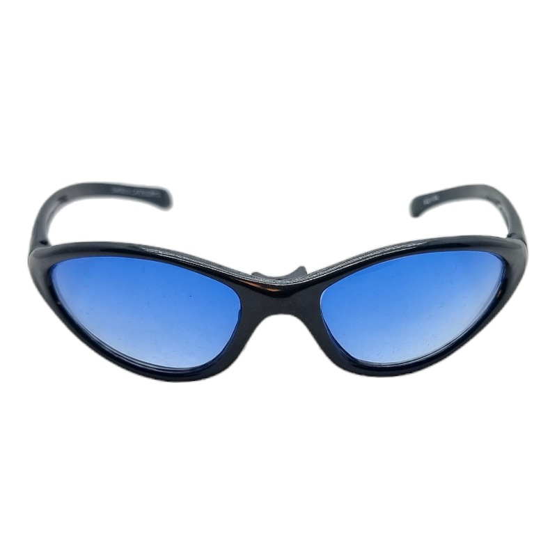 Locs Y2K Solbriller Med Blå Fade Glas Og Mørkeblåt Stel | Ghent