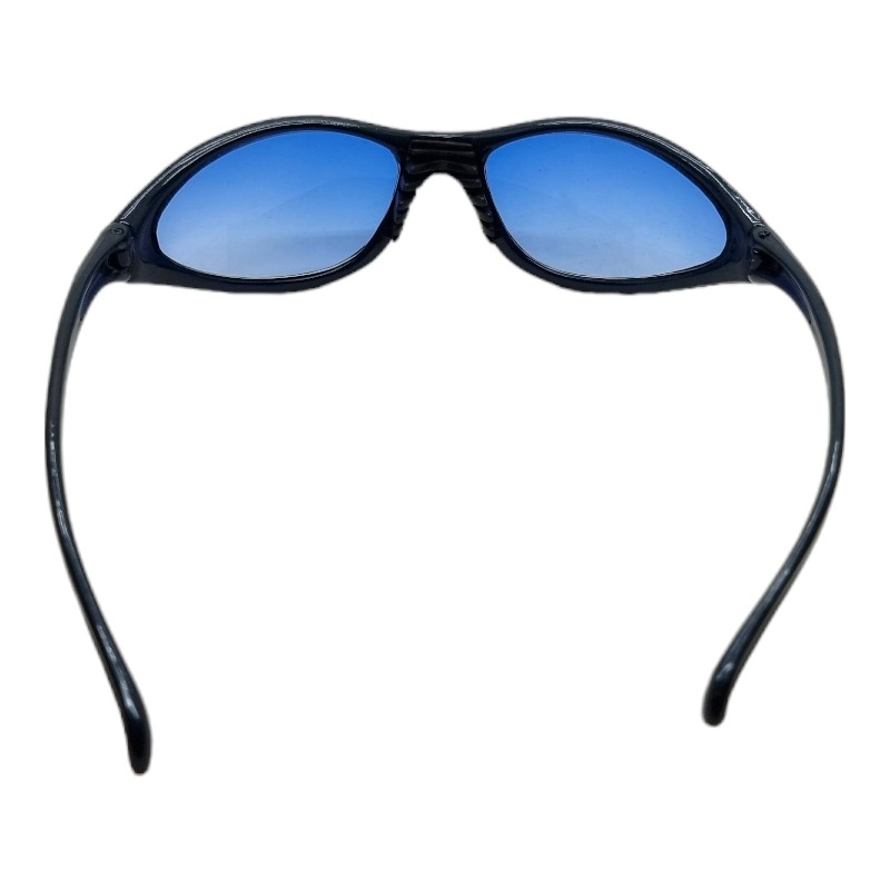 Locs Y2K Solbriller Med Blå Fade Glas Og Mørkeblåt Stel | Ghent